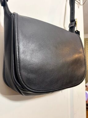 1997 Coach Vintage Leather Flap Bag #9170  Shoulder Bag
